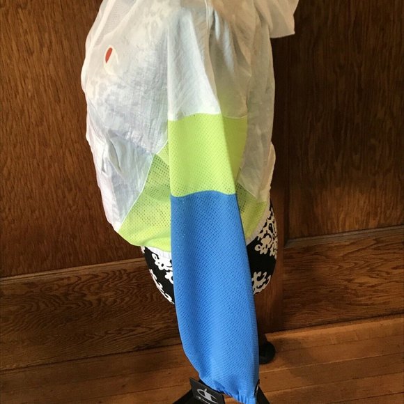 Champion Warm Up Jacket Nylon Pullover Womens White NWT - Picture 6 of 11